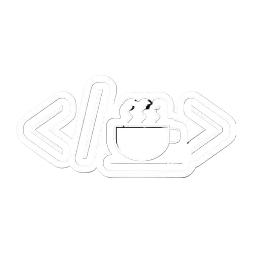 Code and coffee sticker